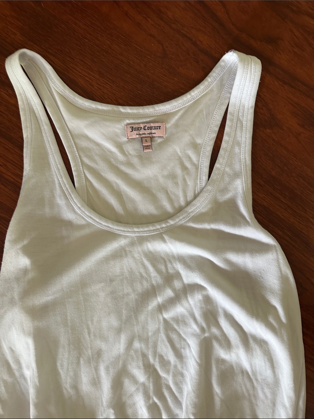 Juicy Couture White Tank Dress with Multicolor Stripe Skirt - Picture 3 of 6